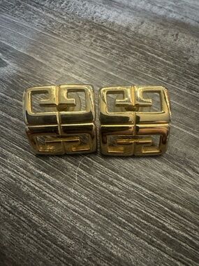Givenchy Gold Tone Square earrings